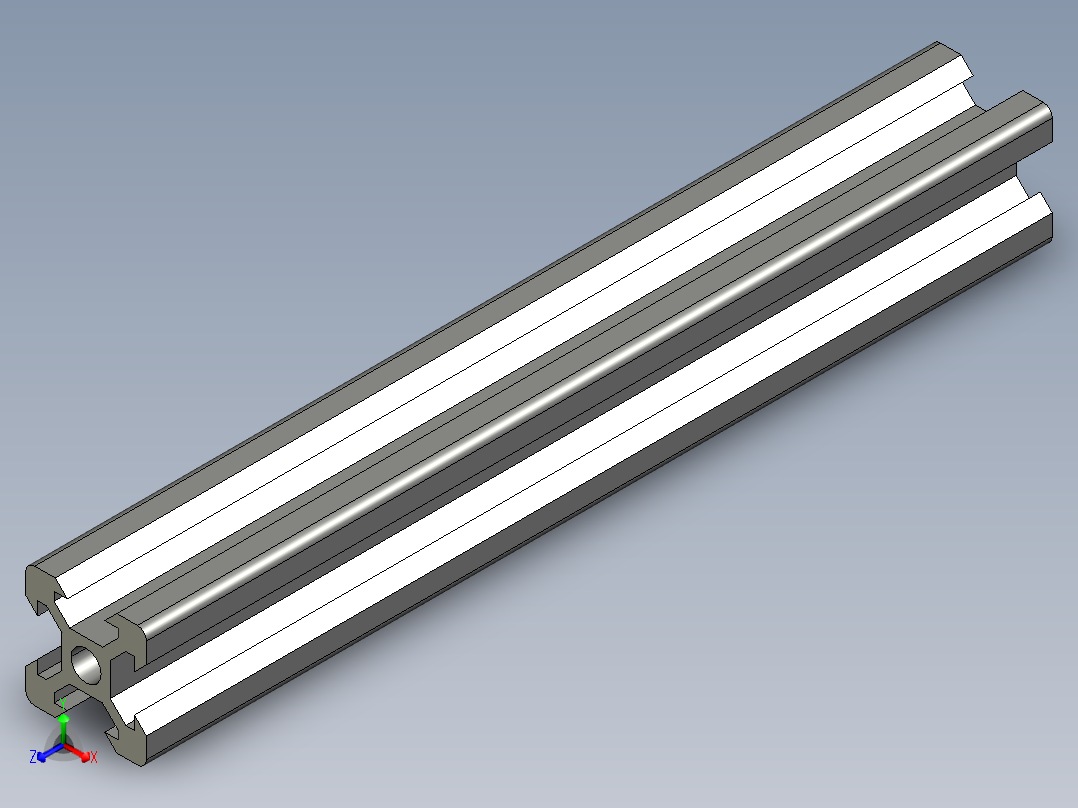 铝制结构型材 V 形槽 20x20mm