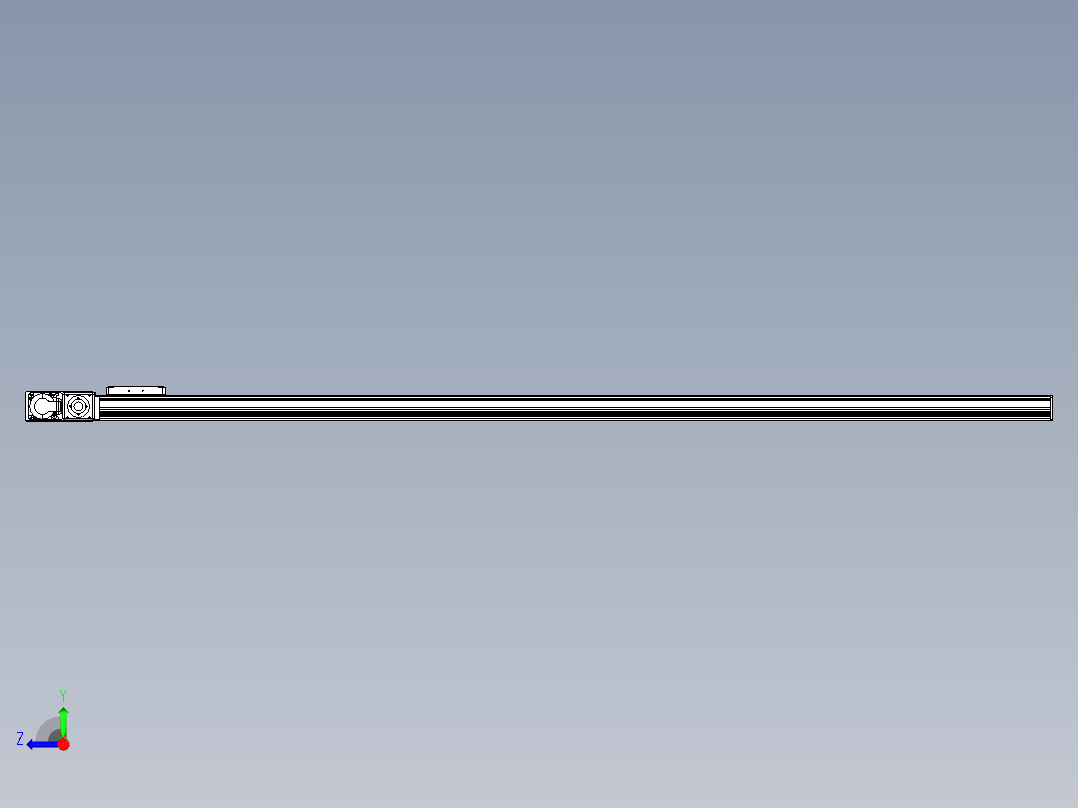 同步带全封闭直线模组TPA-HCB-105D-90-L1900-ML-Y-P20-N3右视图
