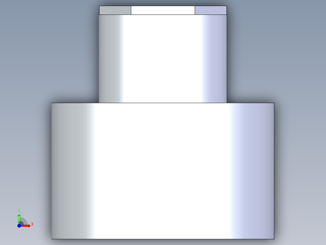 聚氯乙烯配件11A-Sch80_ReducerCoupling_SxS_829-248FB_2in x 0.75in前视图