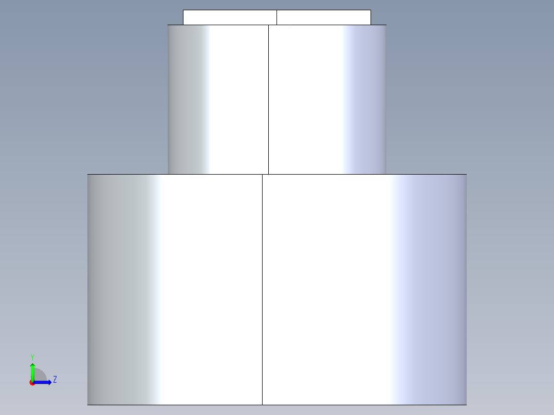 聚氯乙烯配件11A-Sch80_ReducerCoupling_SxS_829-248FB_2in x 0.75in左视图