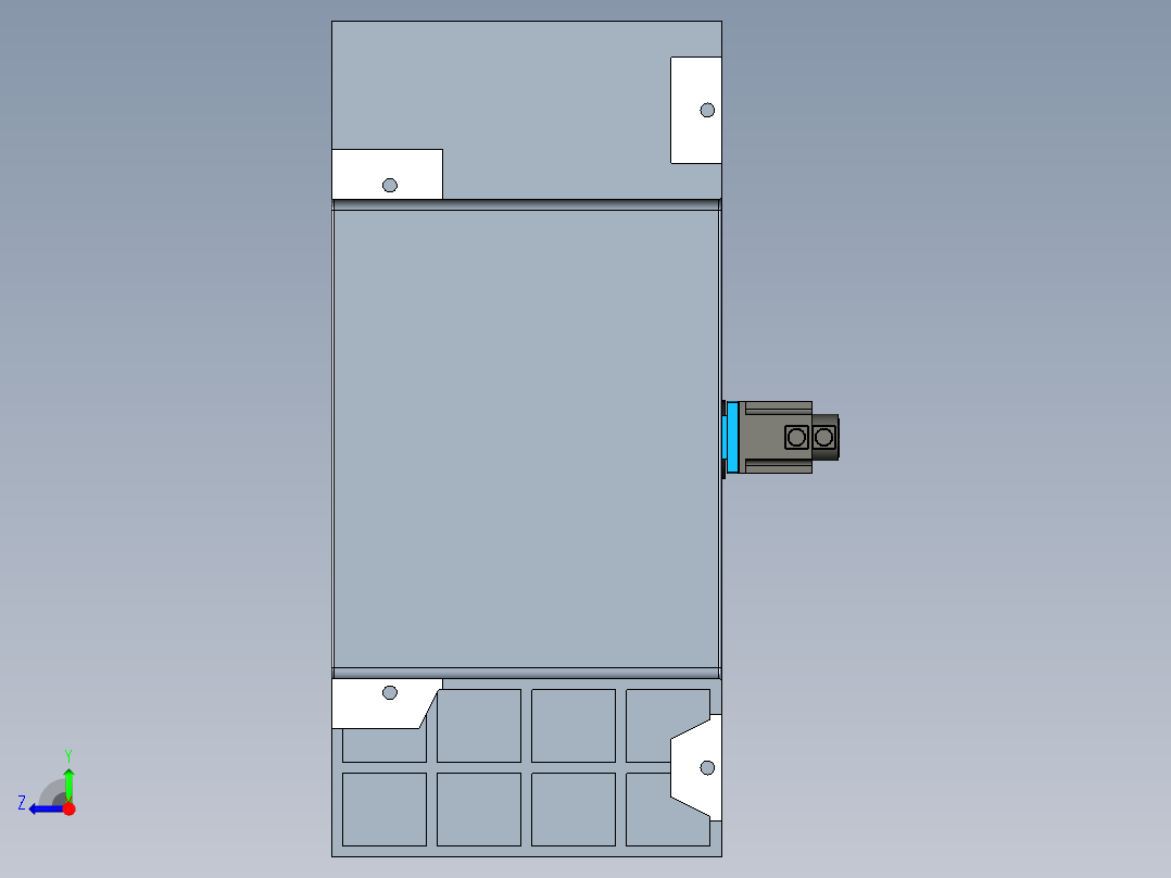 三轴卧式钻镗床1302405==100右视图