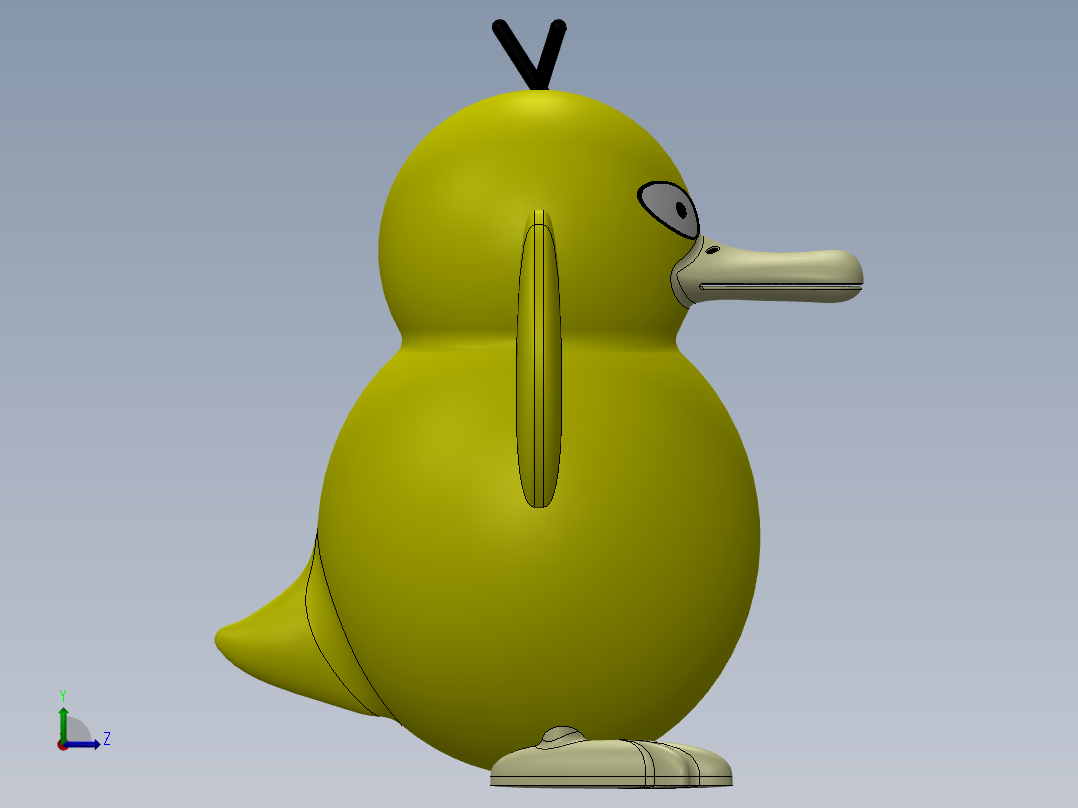 口袋妖怪-迷幻鸭2左视图