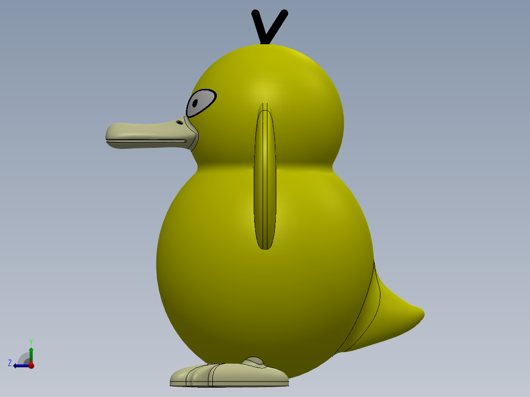 口袋妖怪-迷幻鸭2右视图