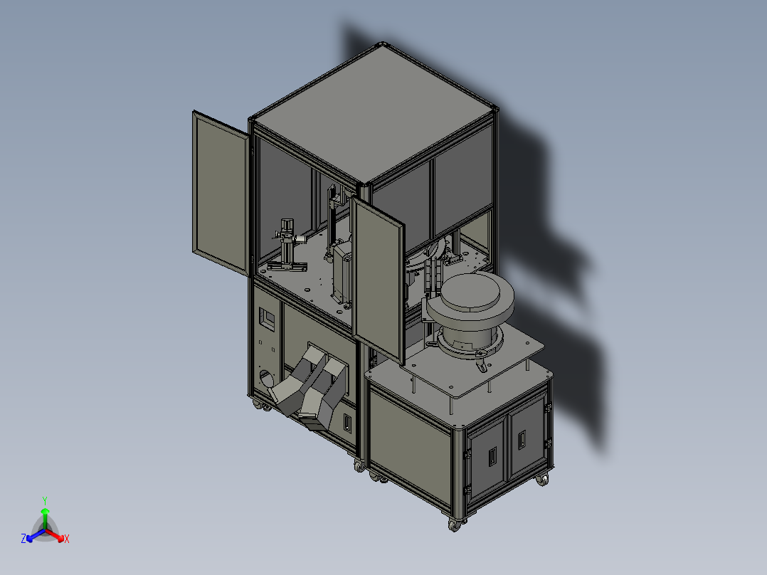 铝型材机箱视觉检测设备完整图纸1