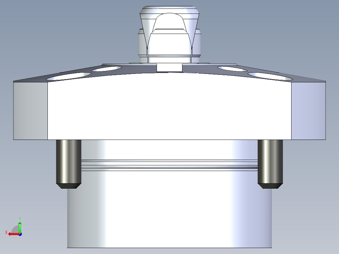 KOSMEKSFH2130-G多系列多零件图纸模型后视图