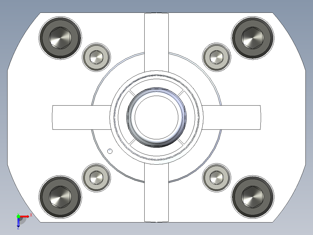 KOSMEKSFH2130-G多系列多零件图纸模型俯视图