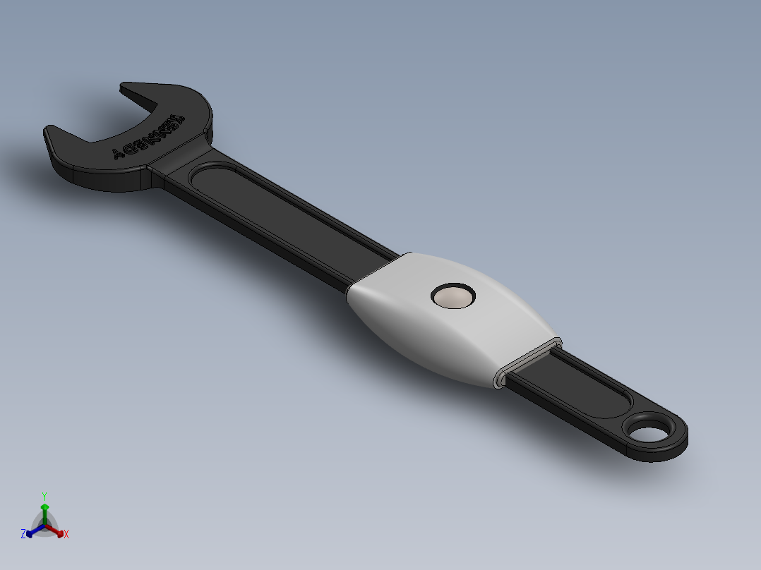 扳手正等轴测图