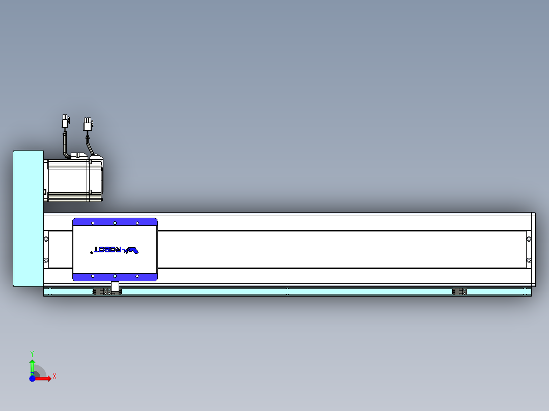威洛博VC丝杆传动-无尘环境VC14-Lxx-C-S650-BR-ZP75-C3前视图