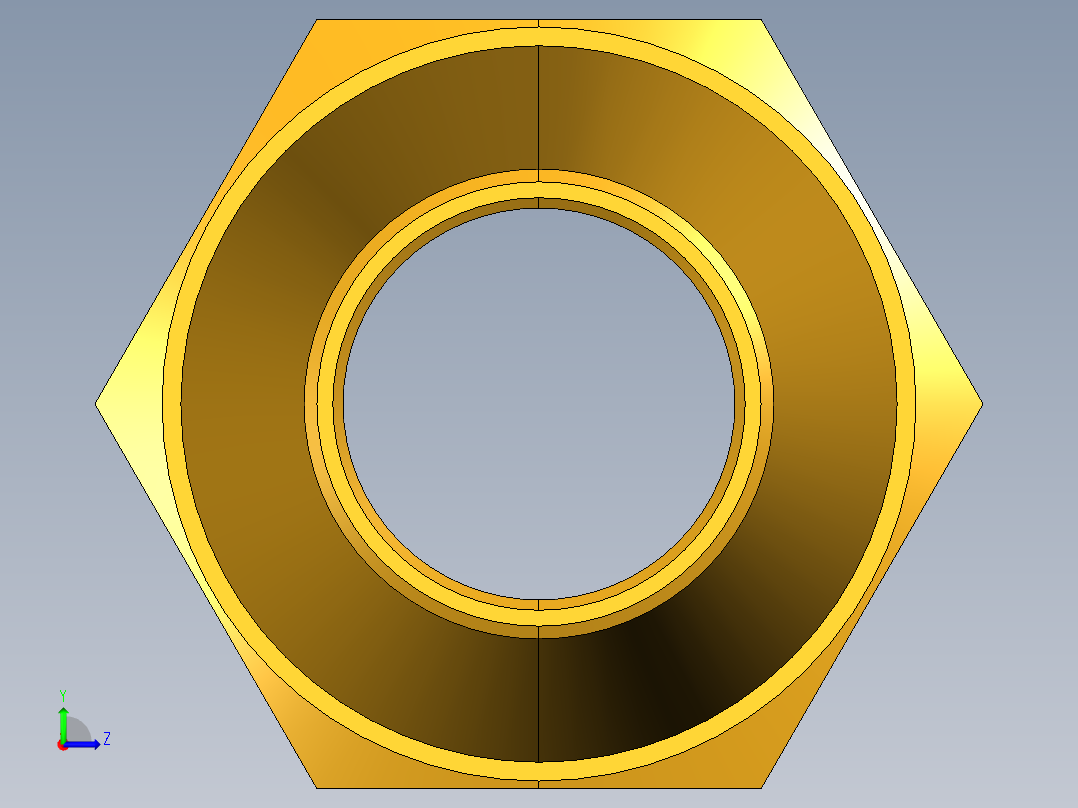 扩口式工业通用硬管接头Shorter Nut 41FX-6左视图