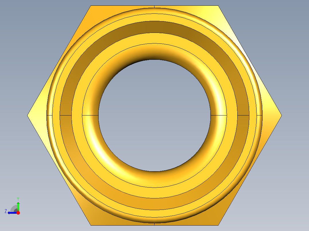 扩口式工业通用硬管接头Shorter Nut 41FX-6右视图