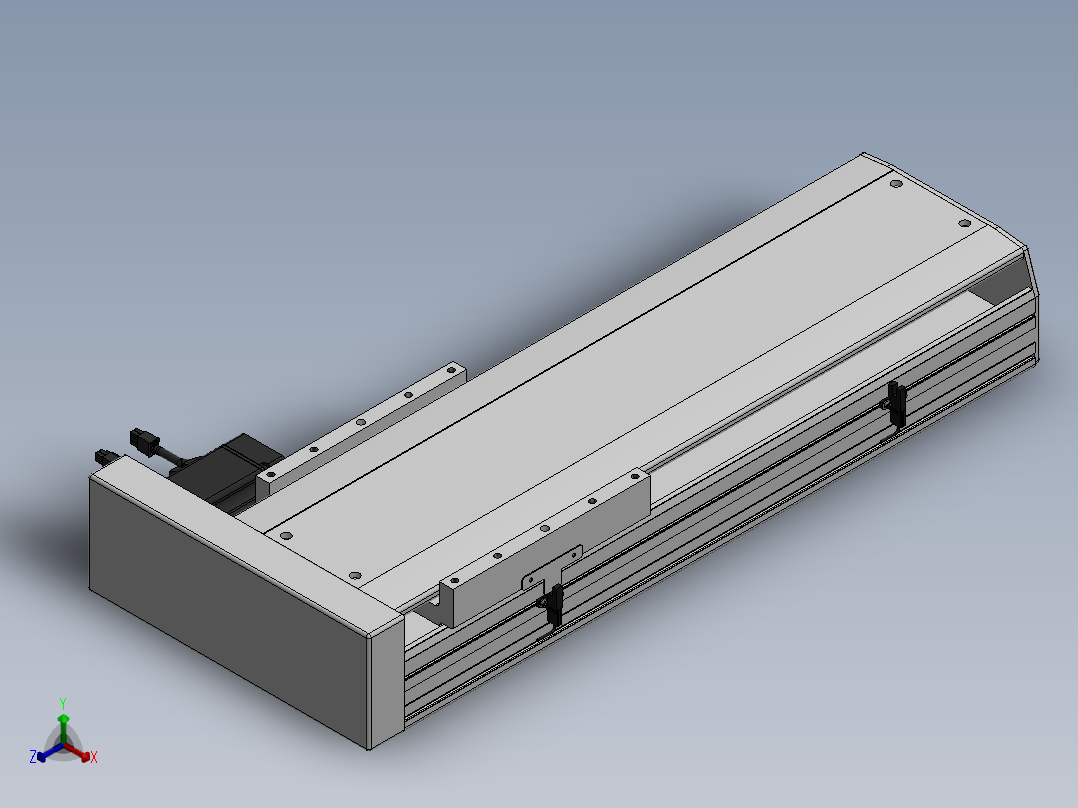 精密模组MY220-T10-400L-BR-P75B-C4-C正等轴测图