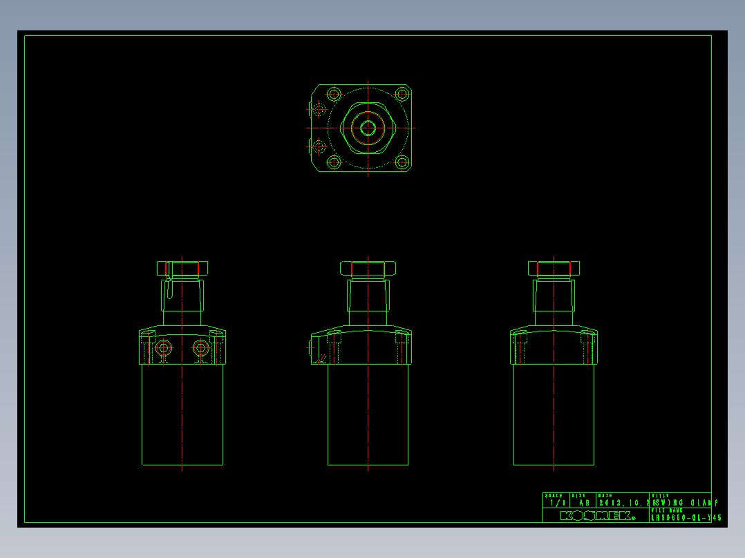 LHS0650-GL-Y45多系列多零件图纸模型