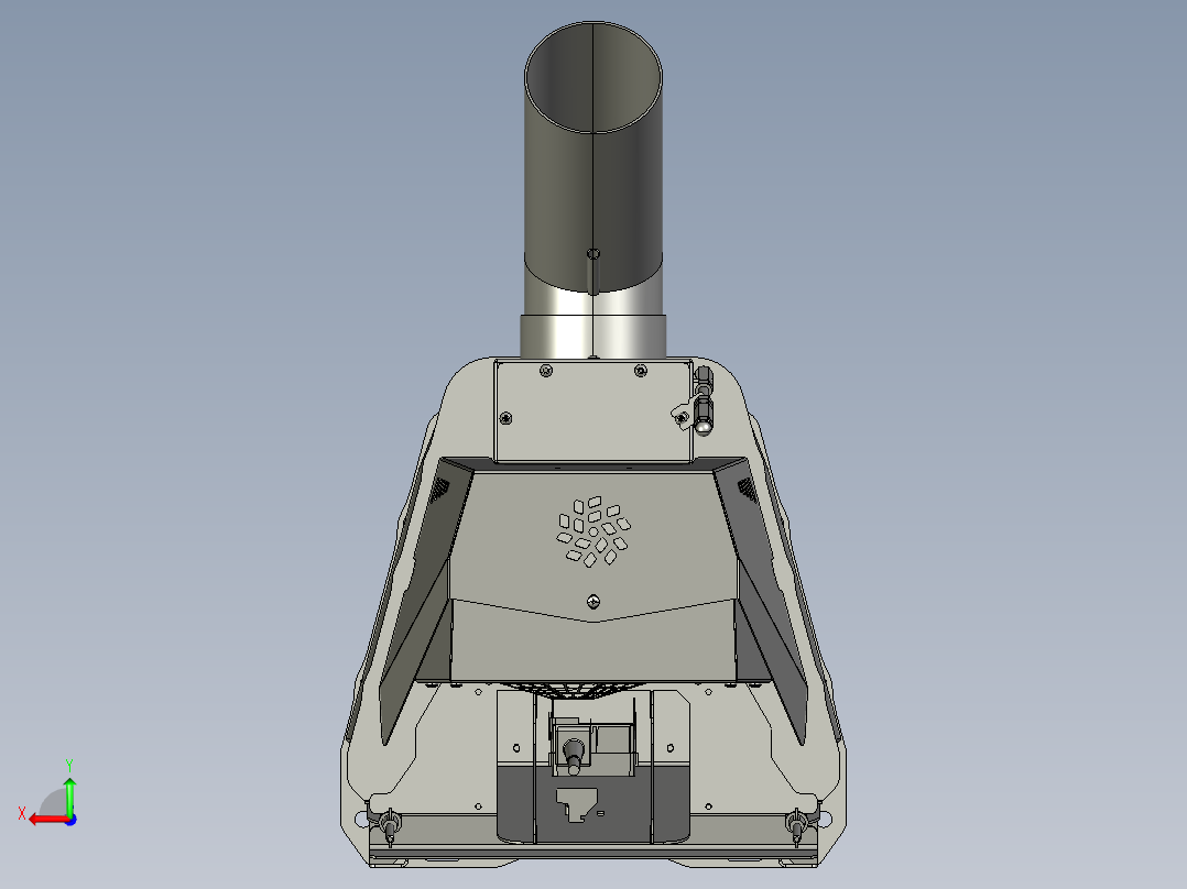 颗粒燃烧器150 - 200千瓦后视图
