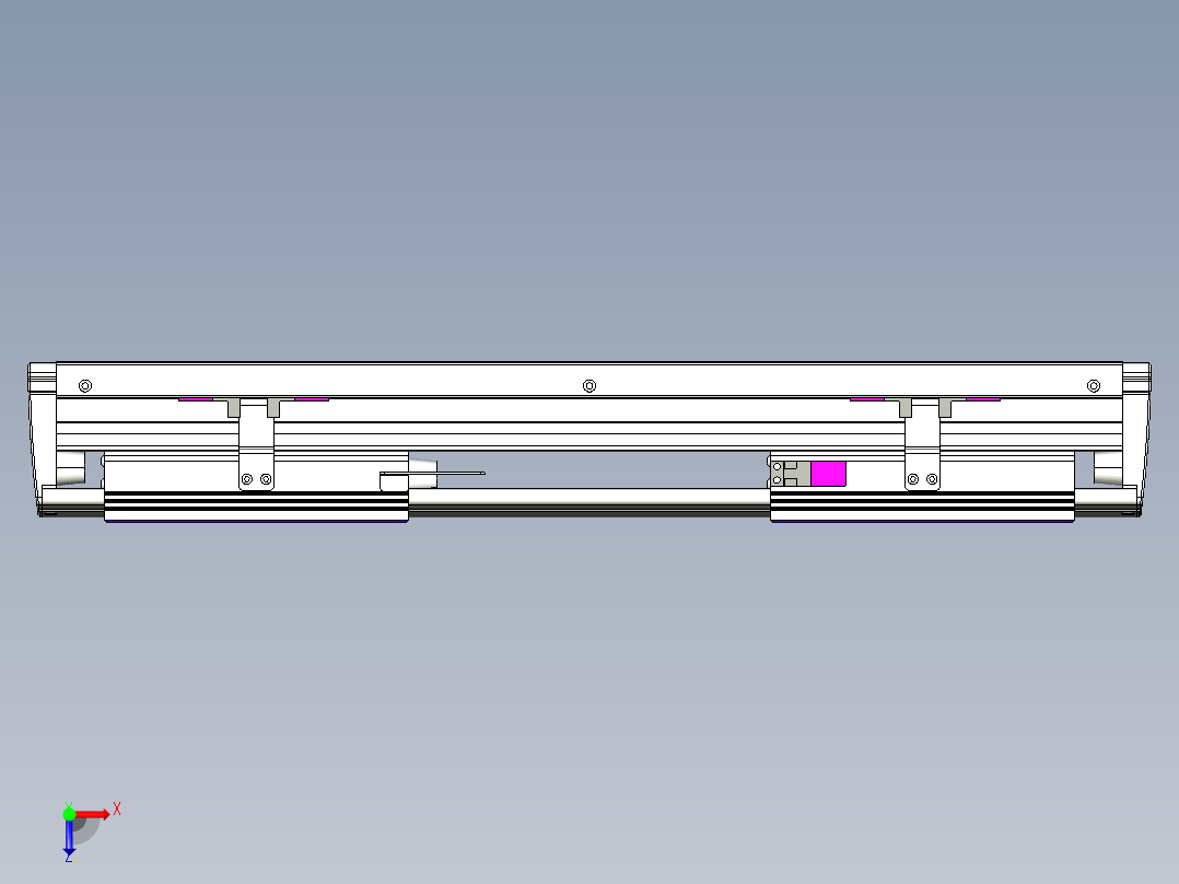 威洛博VL系列直线电机模组-2VL14S2-S150俯视图