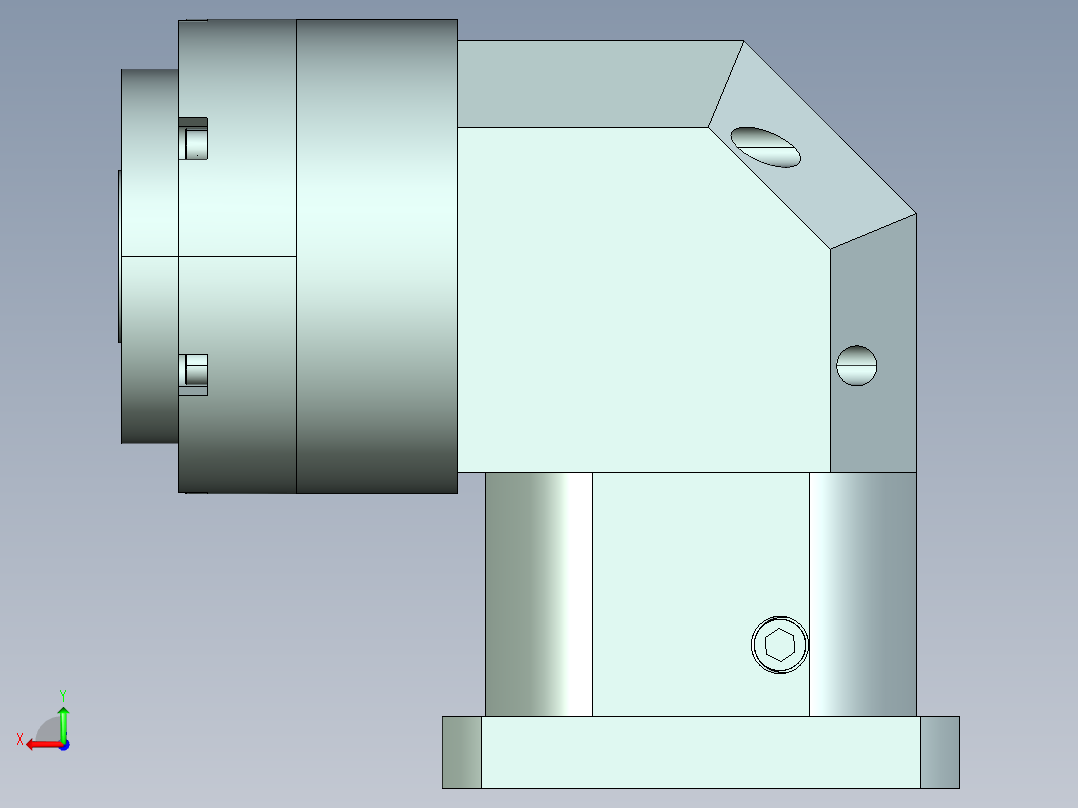直齿孔ZPLE160-L1-LC 42-114.3-200-M12.stp后视图