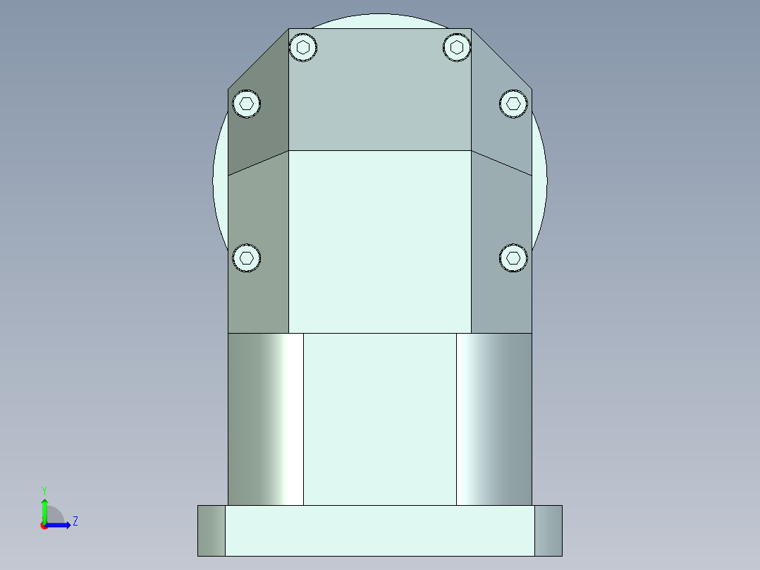 直齿孔ZPLE160-L1-LC 42-114.3-200-M12.stp左视图