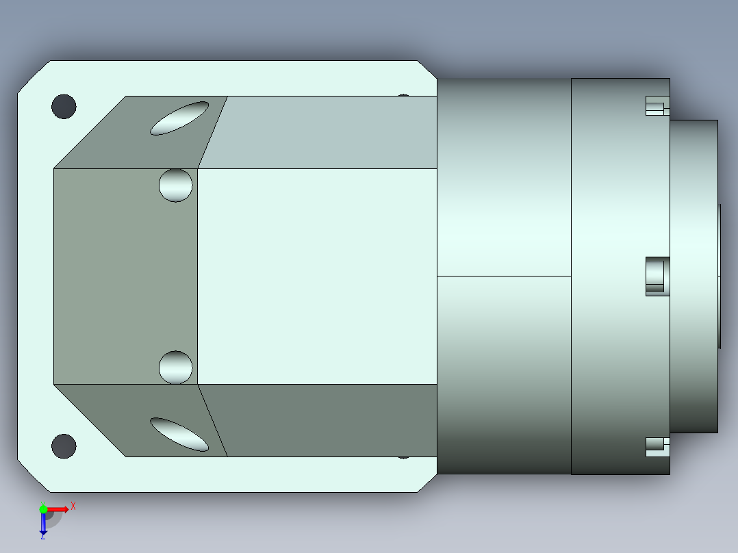 直齿孔ZPLE160-L1-LC 42-114.3-200-M12.stp俯视图