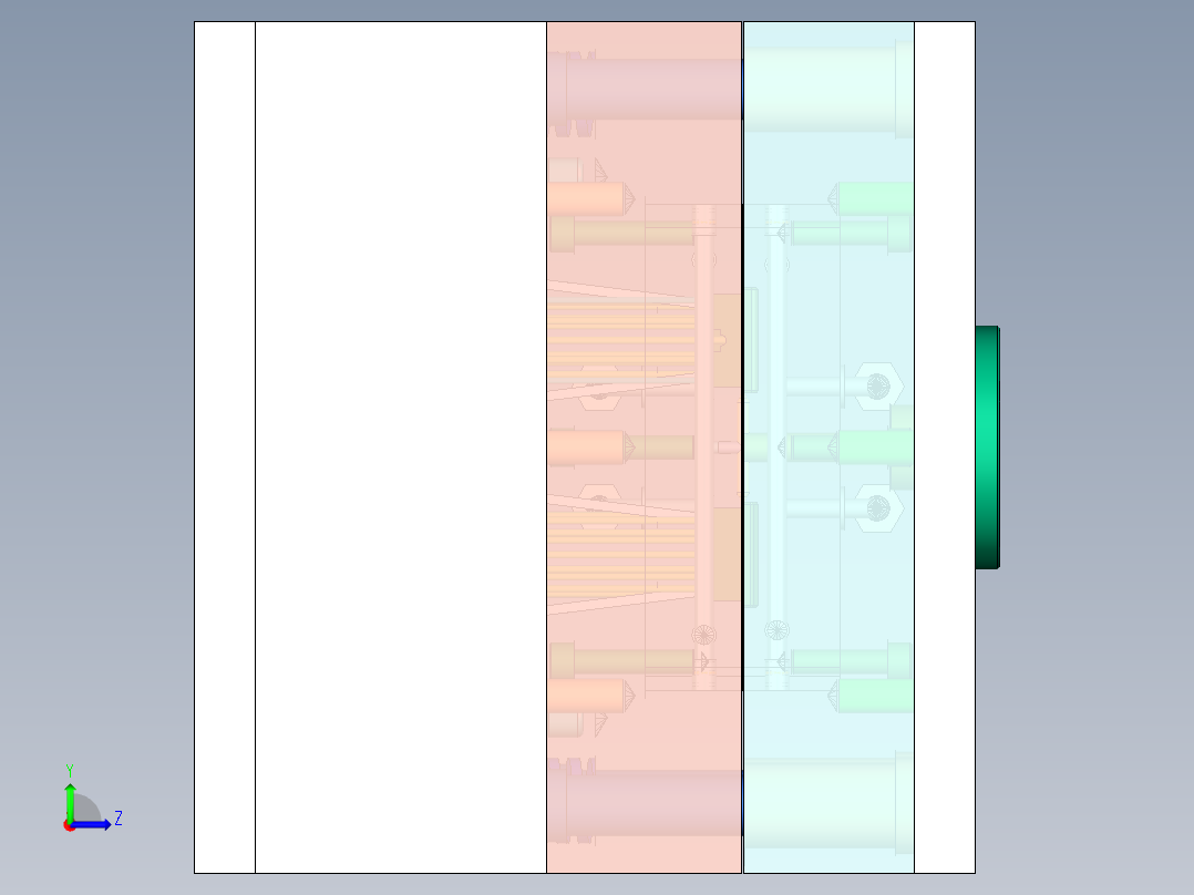 遥控器前盖注塑模具设计含UG三维==1036564==250左视图