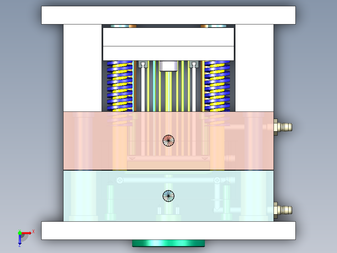 遥控器前盖注塑模具设计含UG三维==1036564==250俯视图