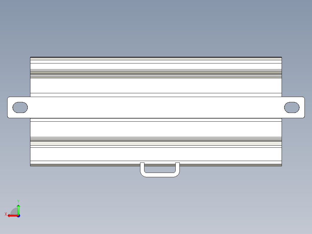 基恩士KV-RC4AD_DA_kc图纸模型后视图