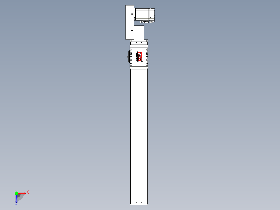 同步带全封闭直线模组TPA-HCB-85D-90-L600-MR-Y-P20-N3俯视图