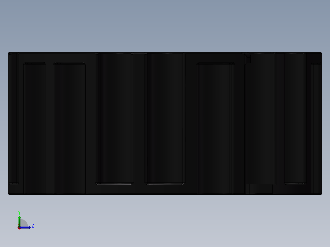 链板主动轮 3D模左视图