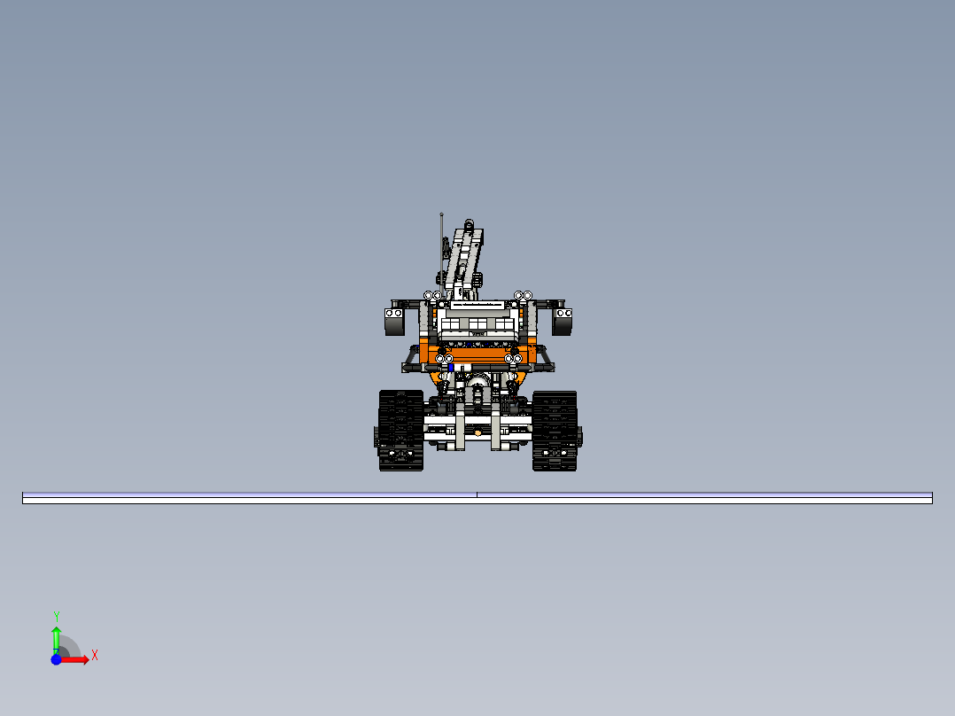 vltm-42038-1极地探险履带车拼装前视图