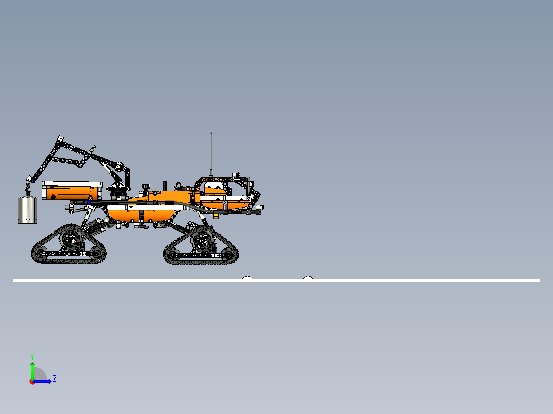 vltm-42038-1极地探险履带车拼装左视图