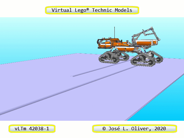 vltm-42038-1极地探险履带车拼装