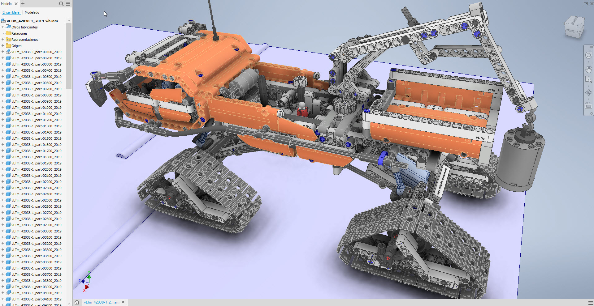 vltm-42038-1极地探险履带车拼装
