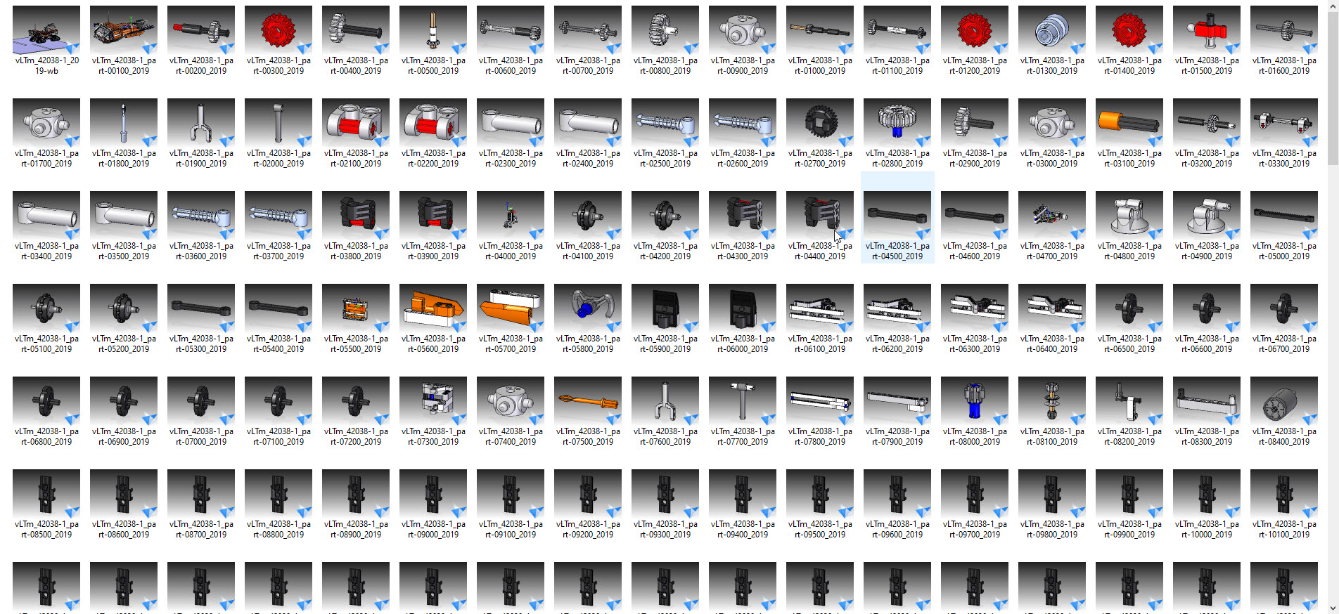 vltm-42038-1极地探险履带车拼装