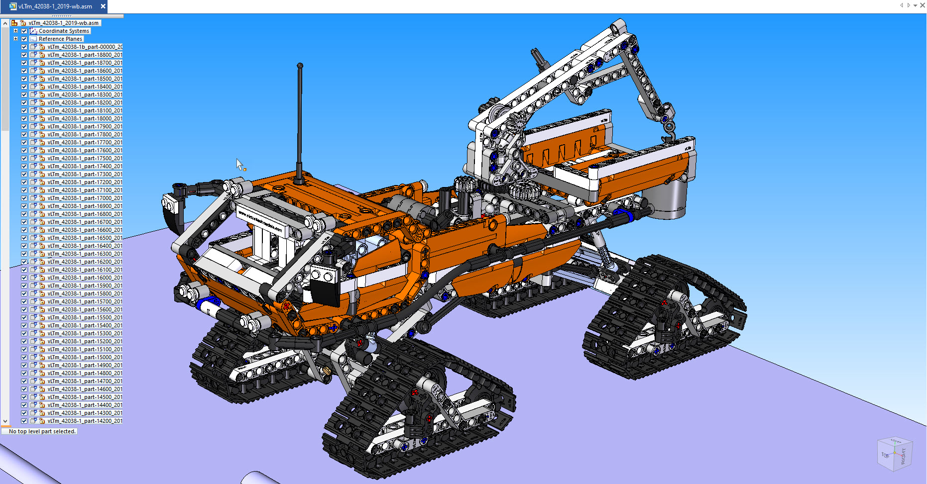 vltm-42038-1极地探险履带车拼装