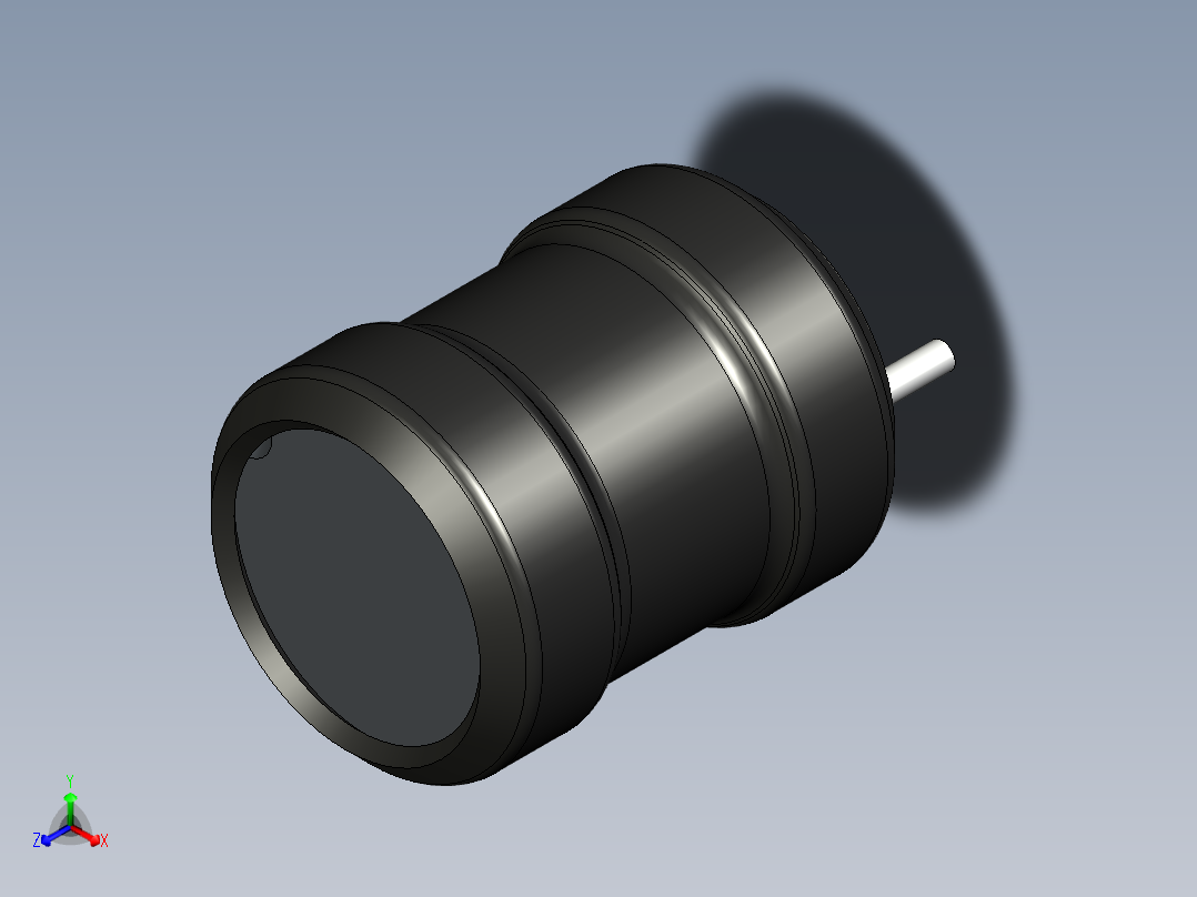 无源元件封装-IND_RAD_D8x10_HS正等轴测图