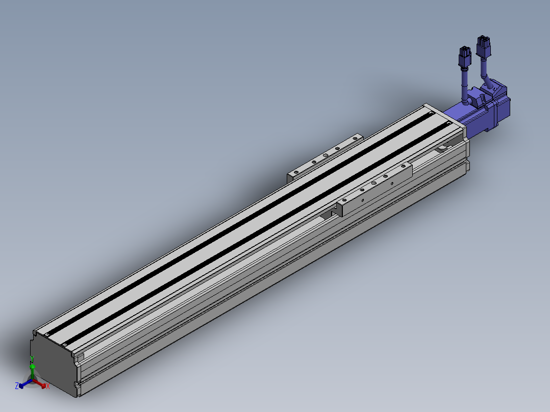 精密模组MY80D-T10-400L-BC-P10B-C4-C正等轴测图