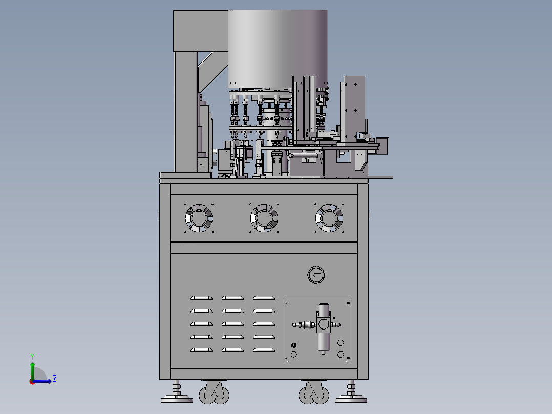 全自动编带机、电感编带测试NG分选多功能一体机左视图