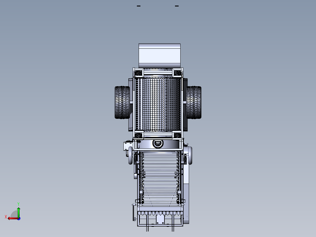太子参收获机后视图