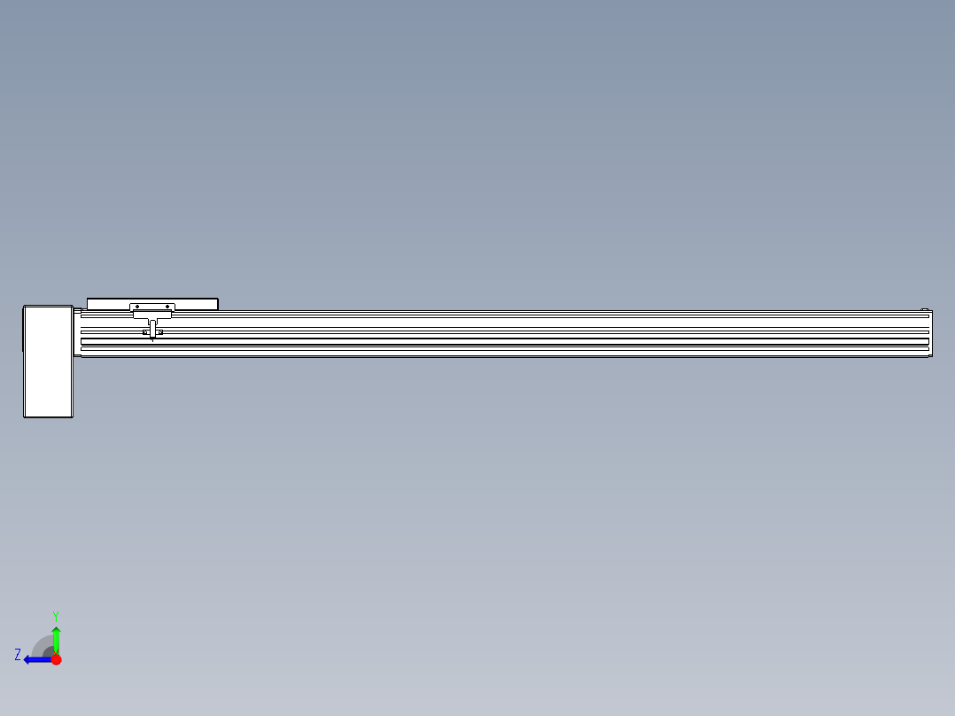 同步带全封闭直线模组TPA-HCB-120D-90-L900-RP-Y-P40-N3右视图