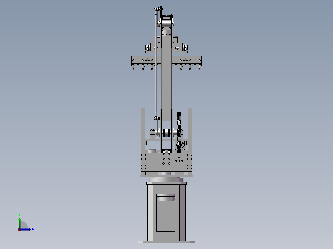 码垛机器人_码垛机械手左视图