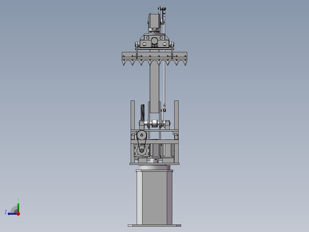码垛机器人_码垛机械手右视图