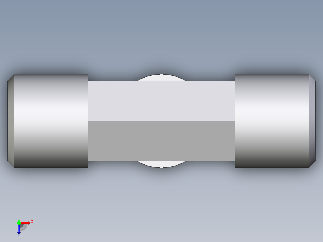 卡套式工业通用硬管接头EO_Union_tee_T06S71X俯视图