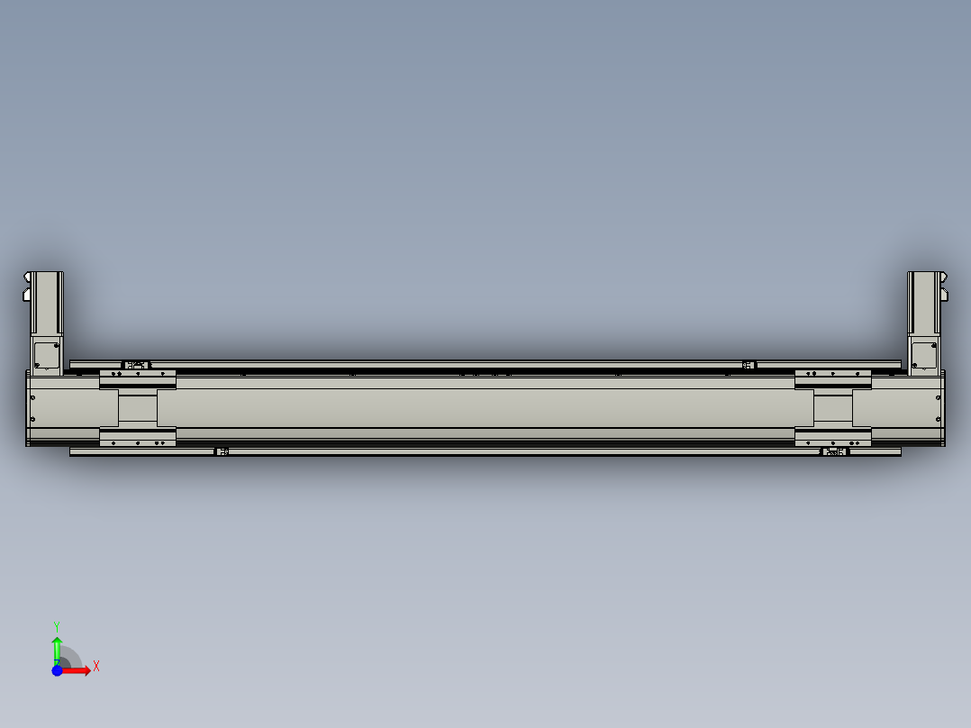 威洛博双电机滑台-VBF14S2-L100-S1100-BLR-P40-C6前视图