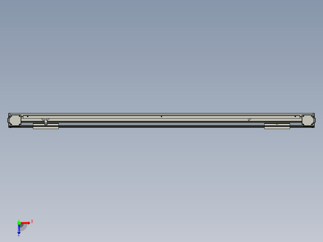 威洛博双电机滑台-VBF14S2-L100-S1100-BLR-P40-C6俯视图