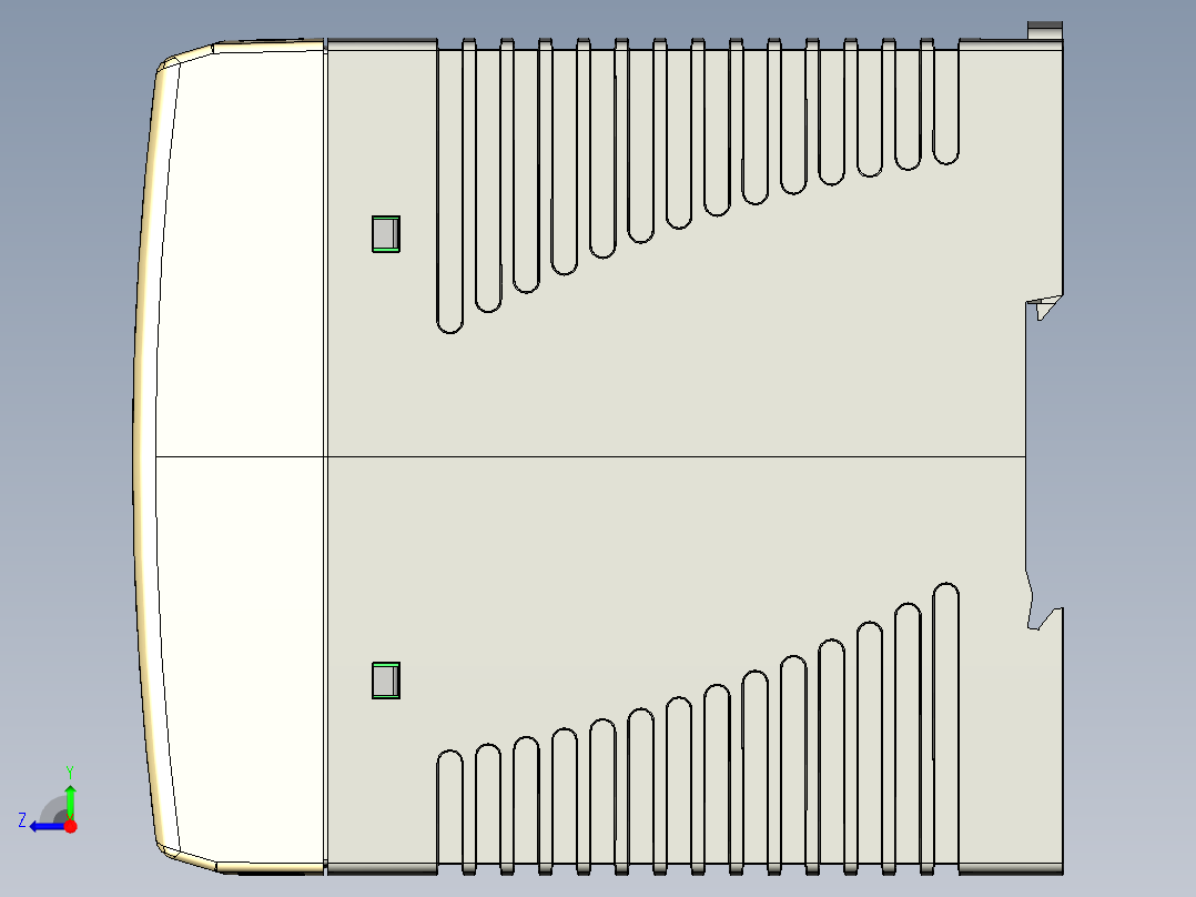 明纬MDR系列开关电源合集轨道式右视图