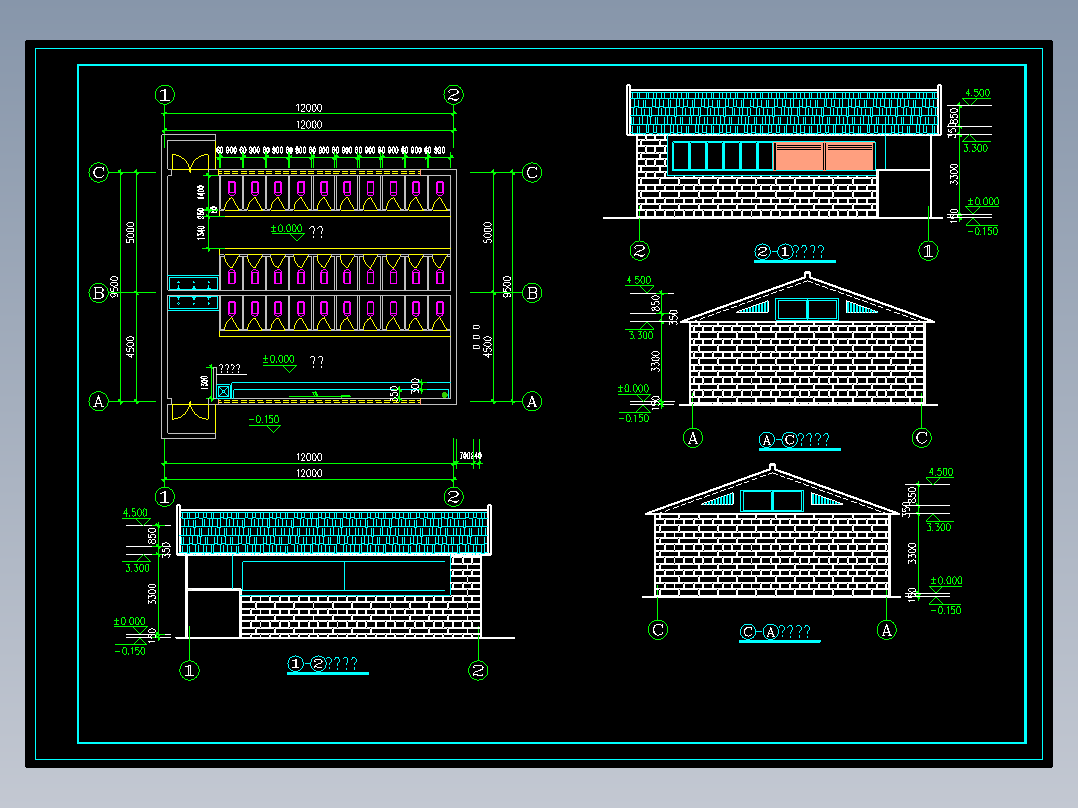 某公园公共厕所建筑施工图