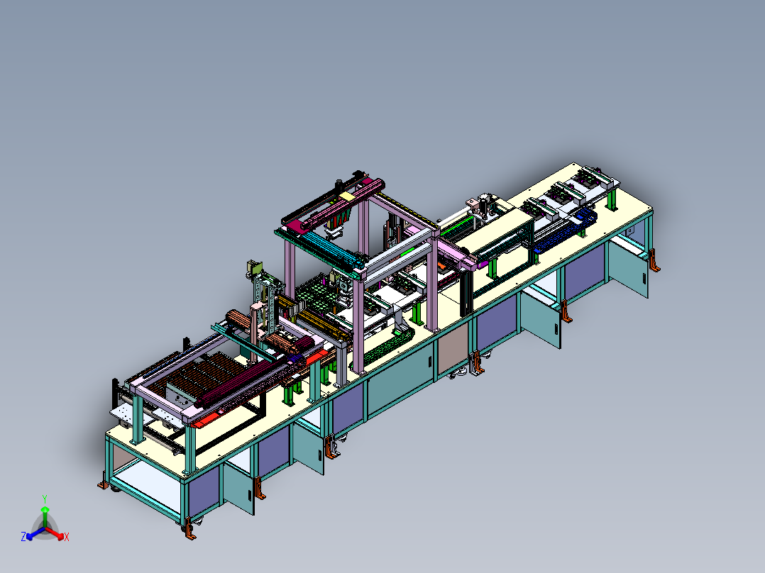 新能源辅料上料机构sw20可编辑正等轴测图