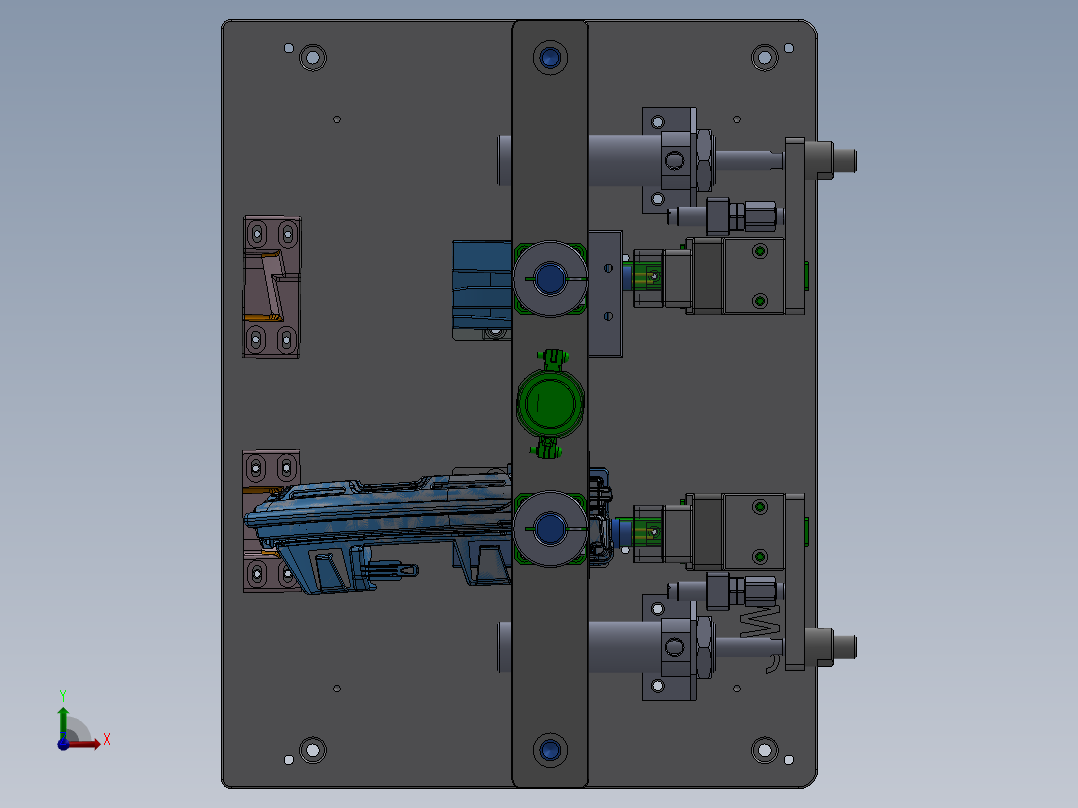 气密测试及通电测试sw22可编辑前视图