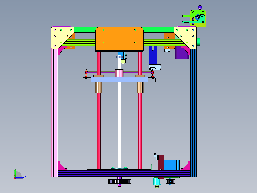 儿童手办模型桌面级3D立体打印机左视图