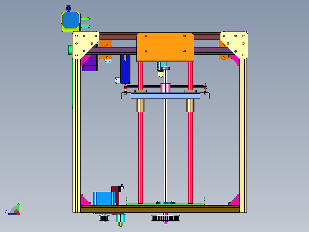 儿童手办模型桌面级3D立体打印机右视图