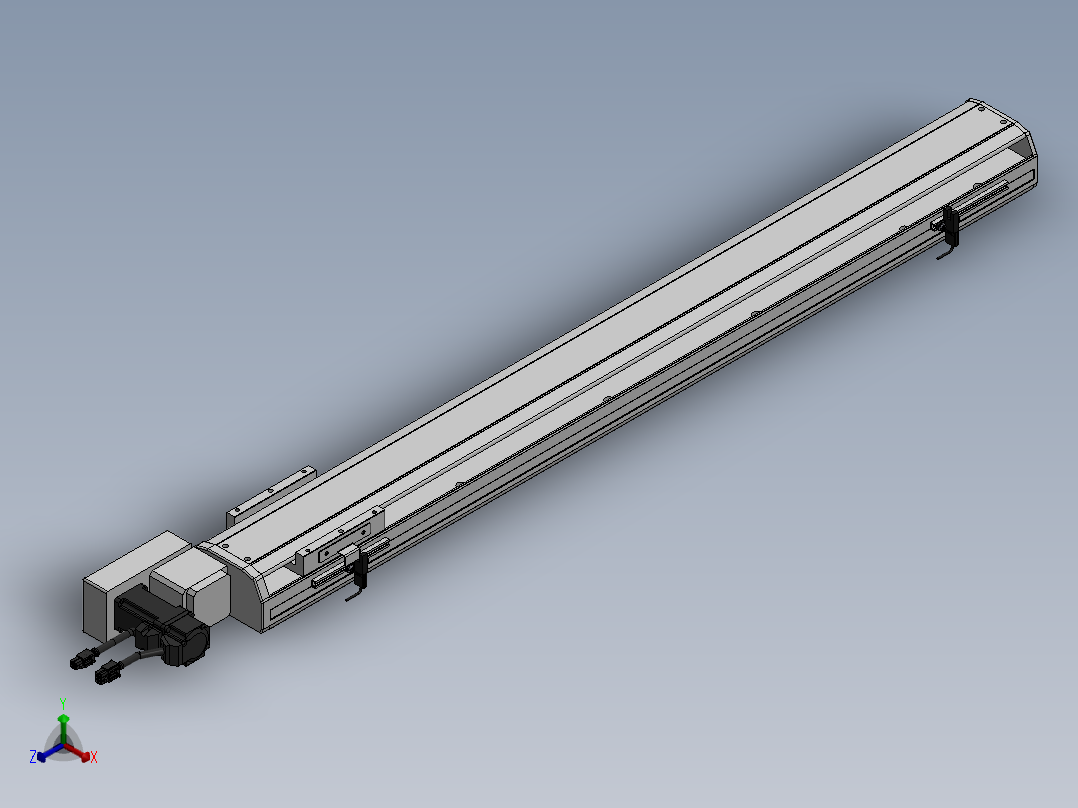 精密模组MT100-L78-800-L-M10-C4正等轴测图