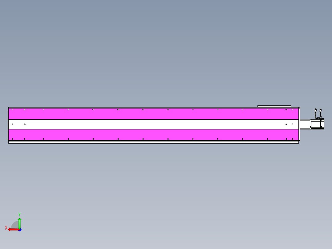 VF丝杆传动-一般环境VF27-Lxx-C-S1950-BC-ZP75-C3后视图